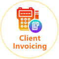 Integrated multi-currency client invoicing